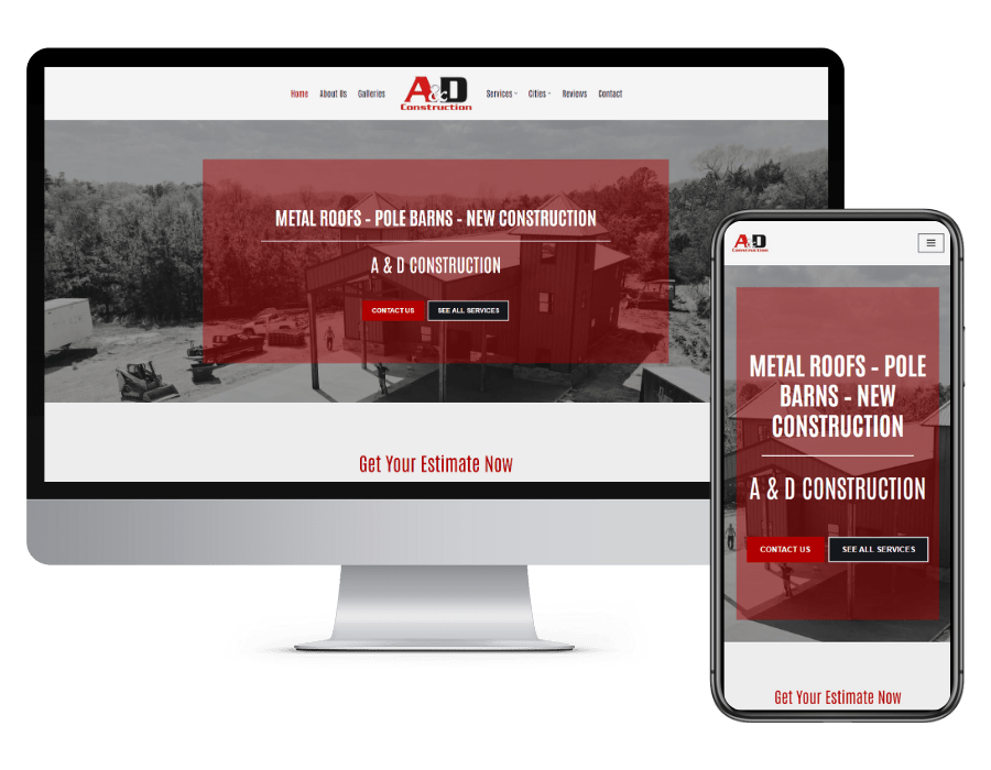 A&D Construction Website