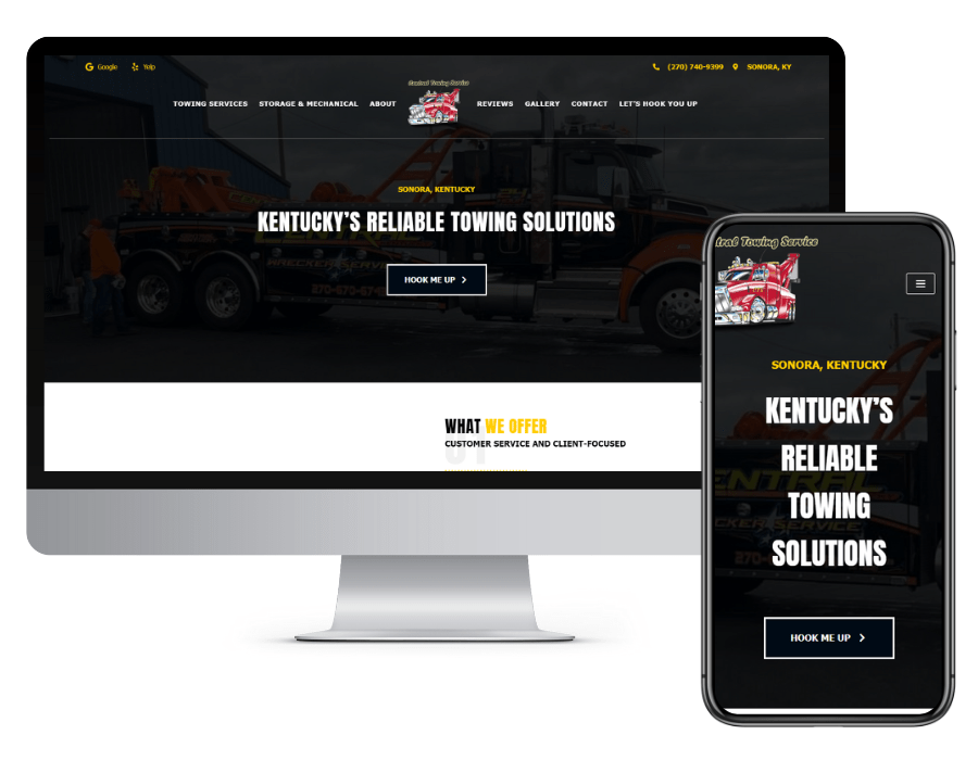 Central Towing Service Website