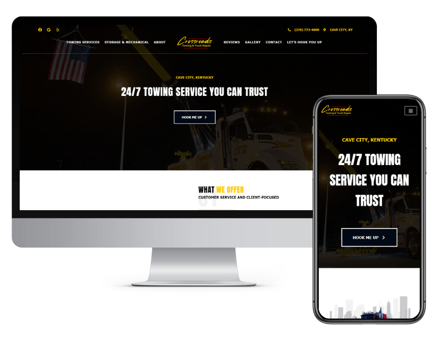 CrossRoads Towing Website