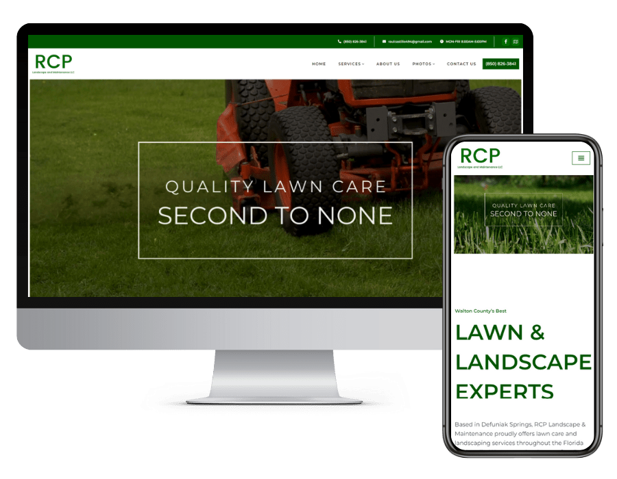 RCP Landscape and Maintenance, LLC Website