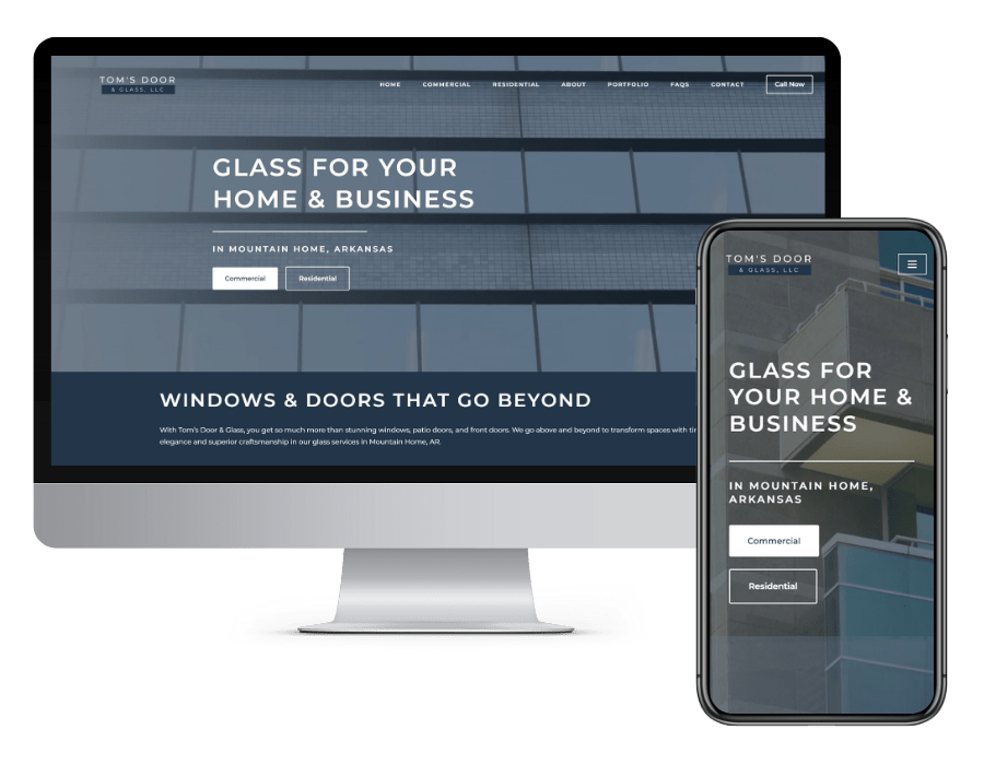 Tom's Door & Glass Website