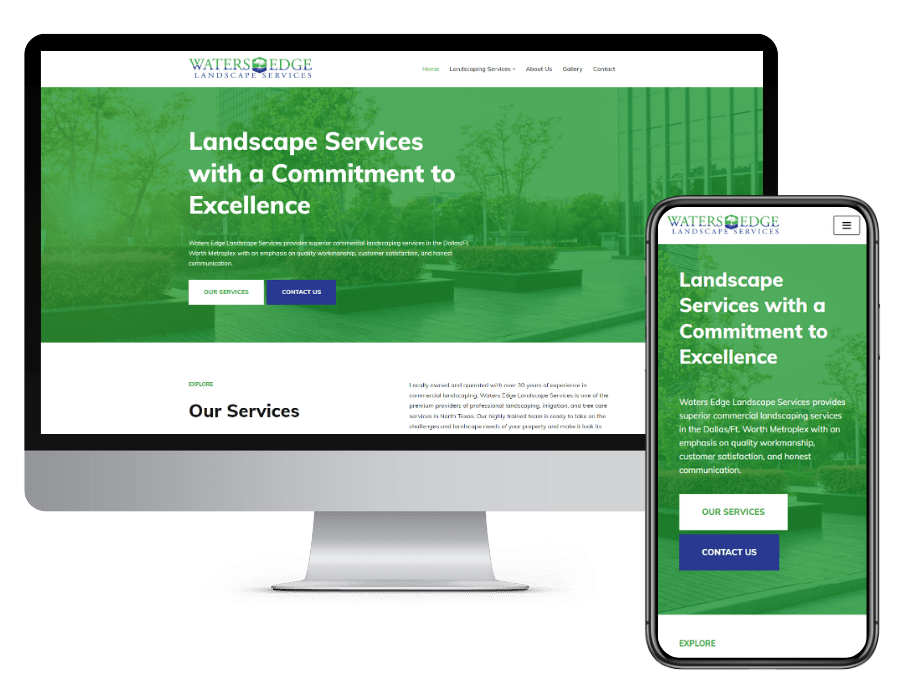 Waters Edge Landscape Services Website