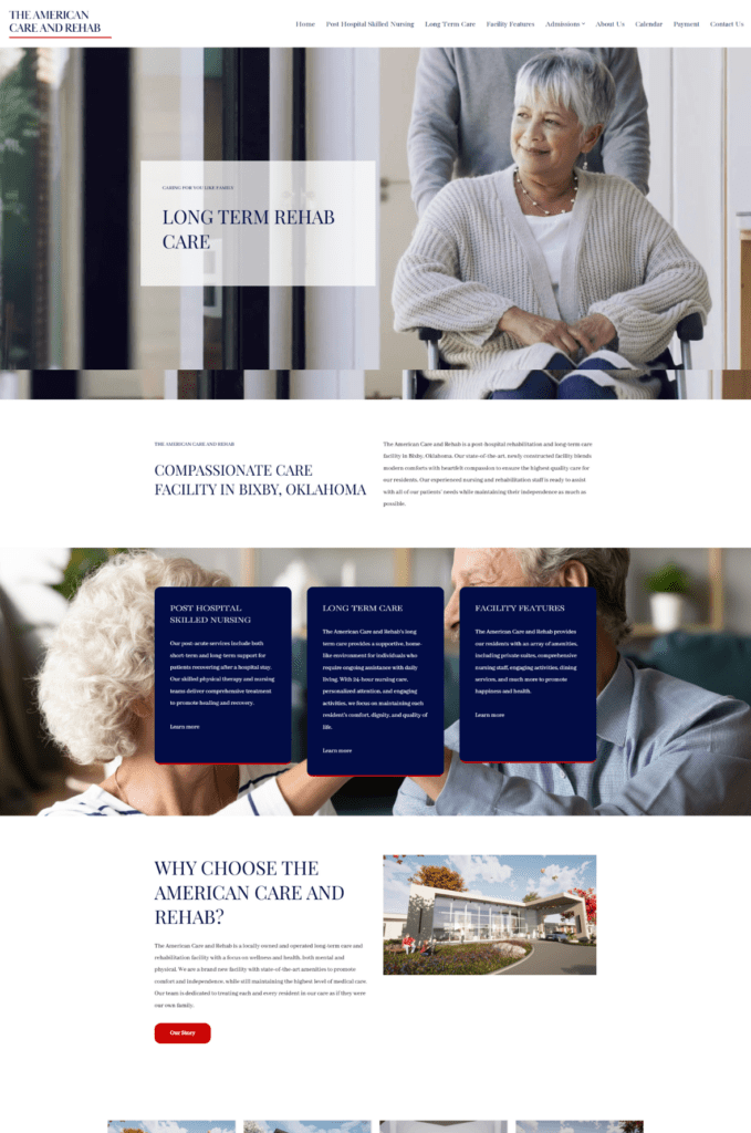 The American Care and Rehab Website